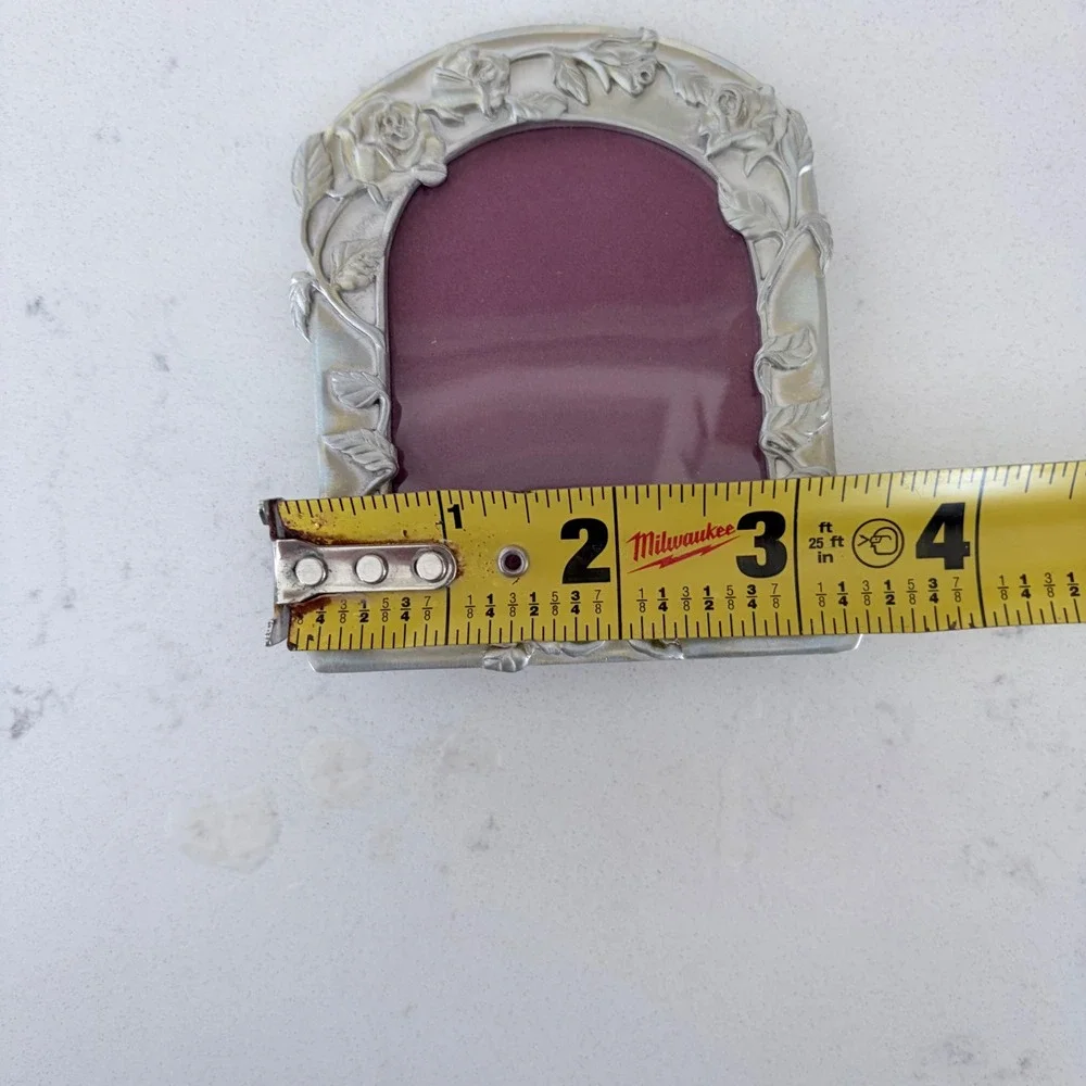 Vintage‎ 1988 Seagull Fine Pewter Rose Floral Mini Picture Frame PF99 Canada 4x3